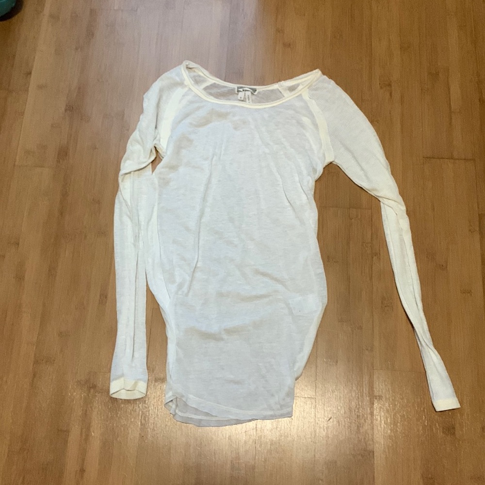 Sheer long sleeve top